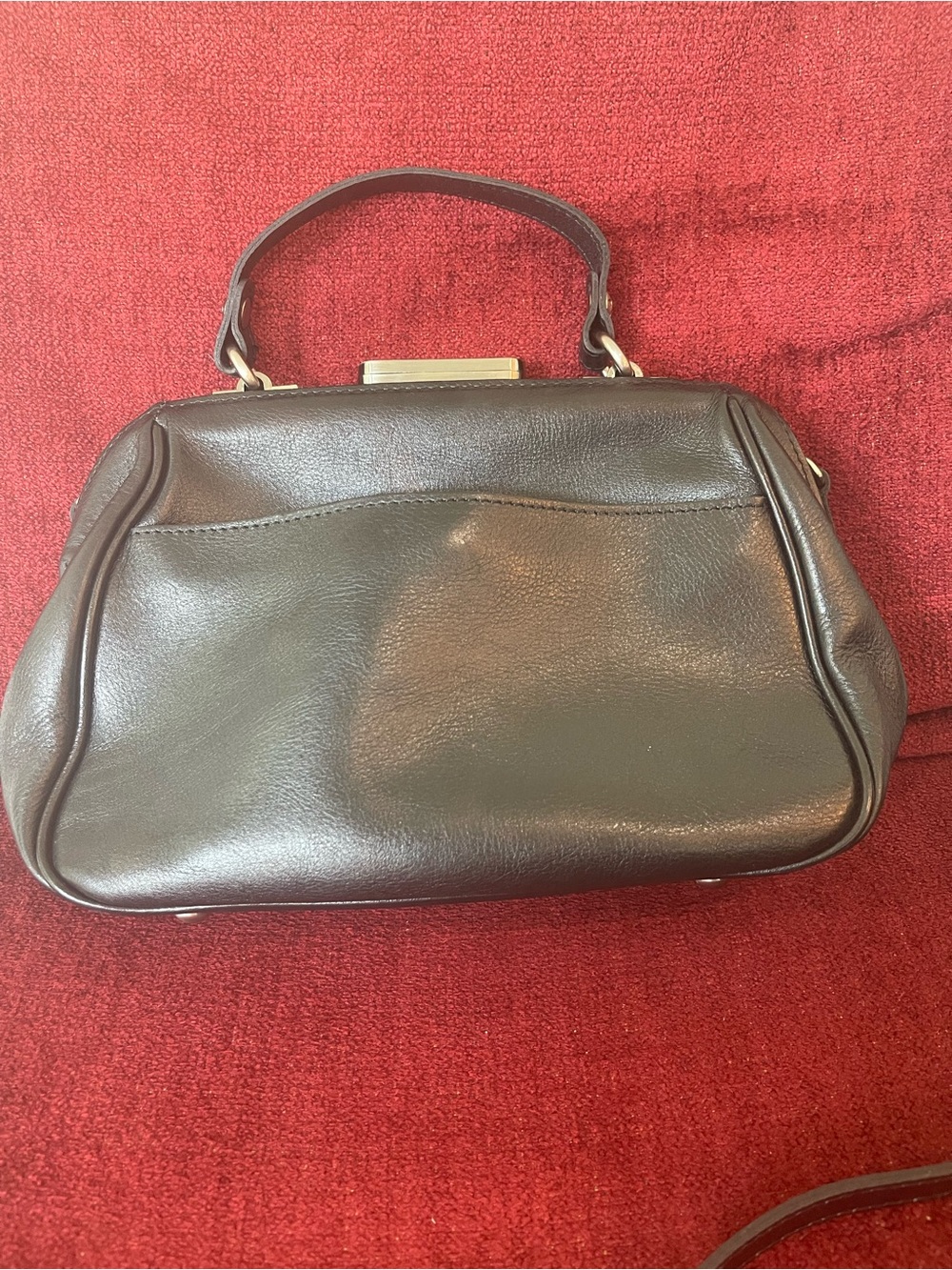Patricia Nash Black Leather Satchel with Detachable Strap - Picture 6 of 6